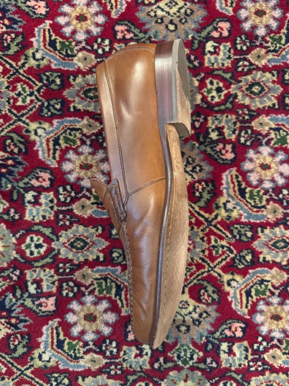 Share Cole Haan C12759 Pinch Grand Handsewn Brown Leather Penny Loafers Men’s 11